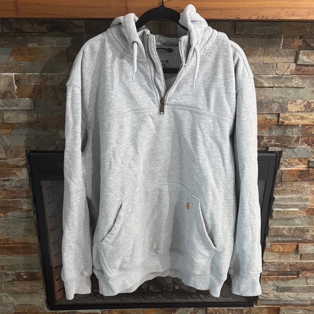 Carhartt Quarter-Zip Hooded Rain Defender Sweatshirt